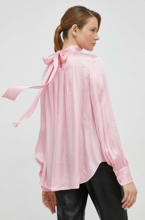 Блузка Herskind жіноча колір рожевий однотонна