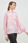 Блузка Herskind жіноча колір рожевий однотонна