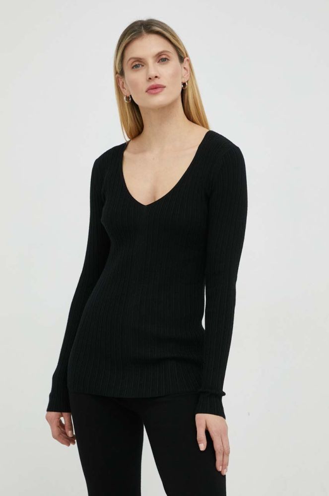 Вовняний светр By Malene Birger жіноча колір чорний