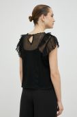 Блузка Twinset жіноча колір чорний однотонна