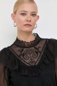 Блузка Twinset жіноча колір чорний з аплікацією (3387745)
