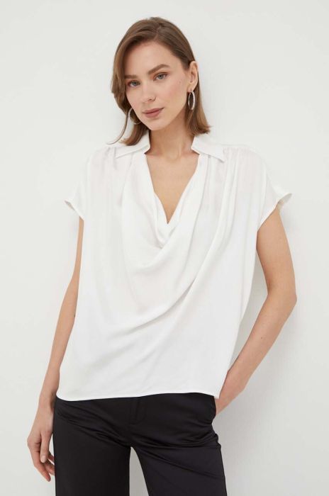 Блузка Trussardi жіноча колір білий однотонна