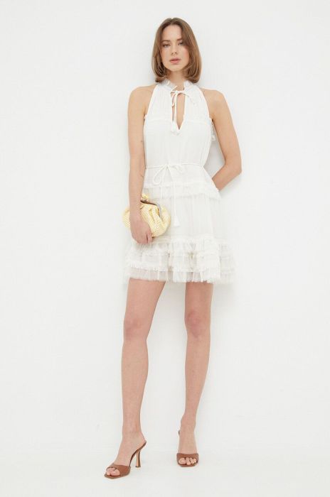 Сукня Twinset колір бежевий mini розкльошена (3213146)