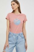 Бавовняна футболка Mustang колір рожевий (3072821)