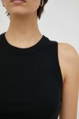 Бавовняний топ Drykorn Nadeen колір чорний