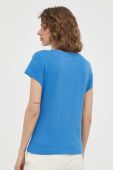 Бавовняна футболка Mustang колір блакитний (3294636)