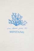 Бавовняна футболка Mustang колір бежевий (3294649)