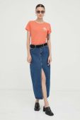 Бавовняна футболка Mustang колір помаранчевий (3299743)