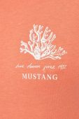 Бавовняна футболка Mustang колір помаранчевий (3299743)