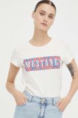 Бавовняна футболка Mustang колір бежевий (3317130)