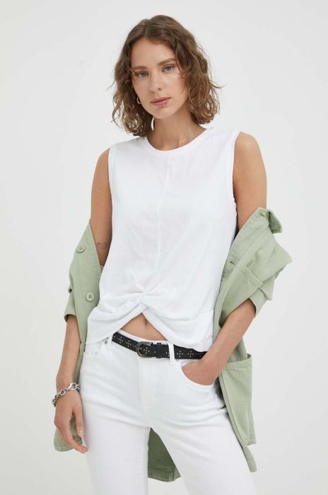 Бавовняний топ Mustang колір білий (3325934)