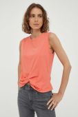 Бавовняний топ Mustang колір рожевий