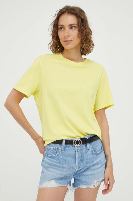 Бавовняна футболка Mustang колір жовтий (3329005)
