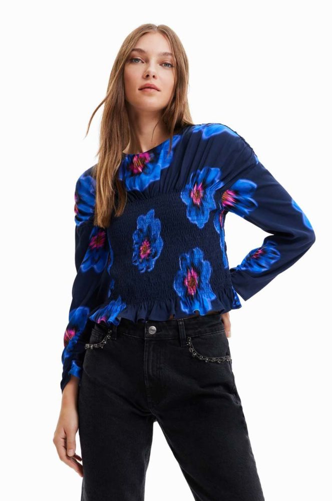 Блузка Desigual жіноча візерунок колір барвистий (2914357)