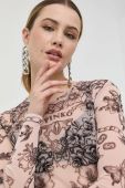 Лонгслів Pinko колір рожевий