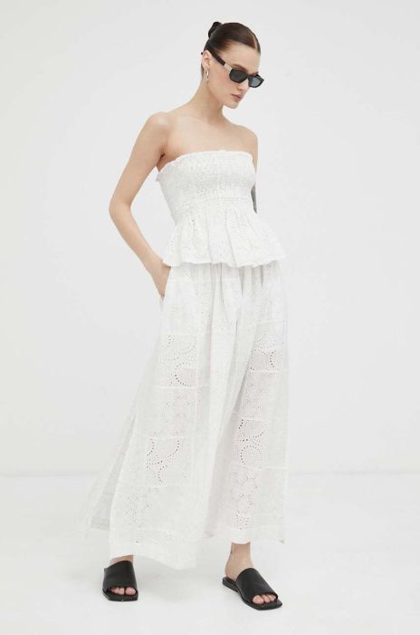 Бавовняний топ Herskind колір білий