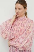 Блузка Bruuns Bazaar жіноча колір рожевий візерунок