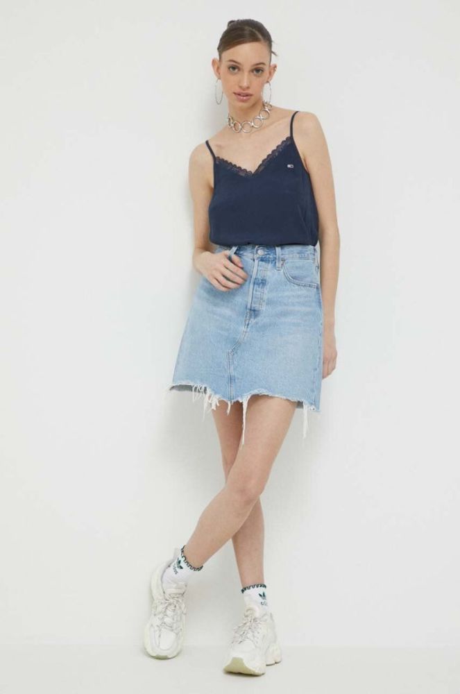 Топ Tommy Jeans жіночий колір синій (3127392) фото 2