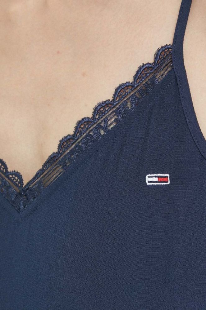 Топ Tommy Jeans жіночий колір синій (3127392) фото 5