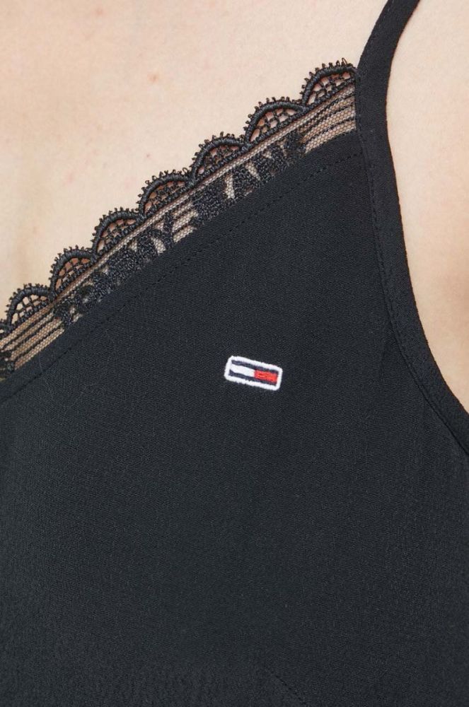 Топ Tommy Jeans жіночий колір чорний (3127402) фото 5