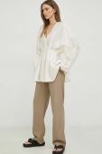 Сорочка Samsoe Samsoe жіноча колір бежевий