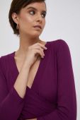 Блузка Lauren Ralph Lauren жіноча колір фіолетовий однотонна (3308780)