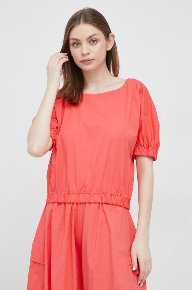 Блузка Deha жіноча колір помаранчевий однотонна