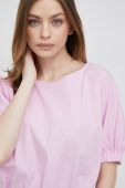 Блузка Deha жіноча колір рожевий однотонна (3130832)