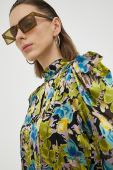 Блузка з домішкою шовку Gestuz візерунок колір барвистий