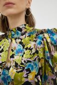 Блузка з домішкою шовку Gestuz візерунок колір барвистий