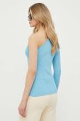 Блузка Ivy Oak жіноча однотонна колір блакитний (3175024)