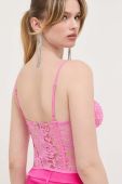 Топ Bardot колір рожевий