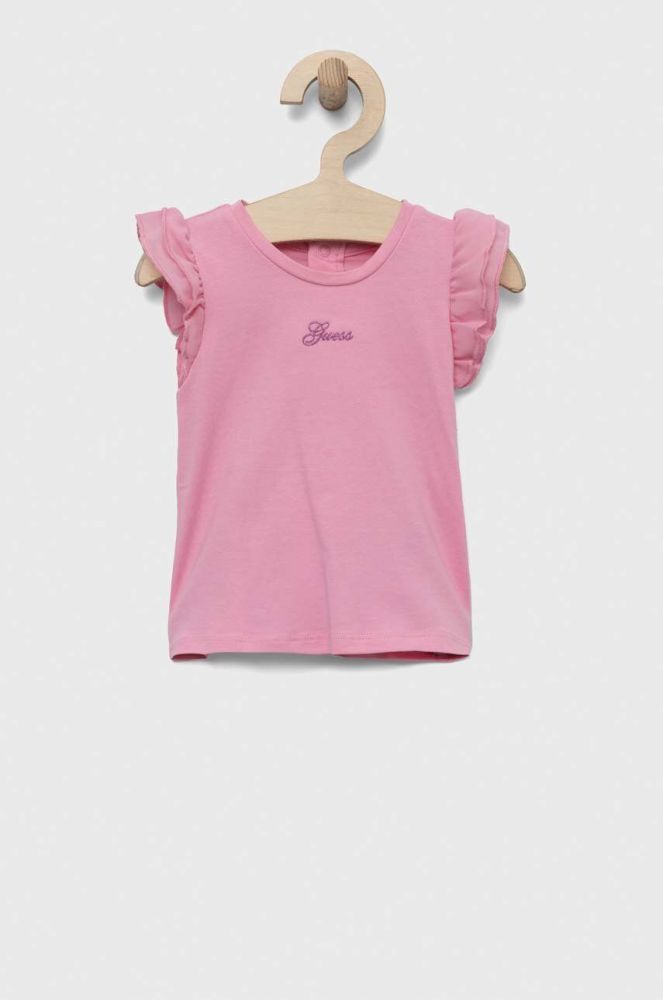 Дитяча футболка Guess колір рожевий (3219344)