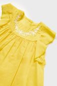 Бавовняна блузка для немовлят Mayoral колір жовтий однотонна