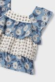 Дитяча блузка Mayoral колір синій візерунок