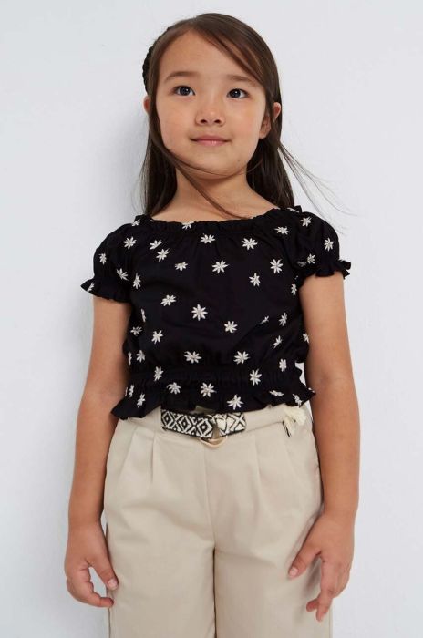 Дитяча блузка Mayoral колір чорний (2983184) Дитяча блузка Mayoral колір чорний (2983184)