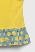 Дитяча бавовняна блузка United Colors of Benetton колір жовтий візерунок (3278648)