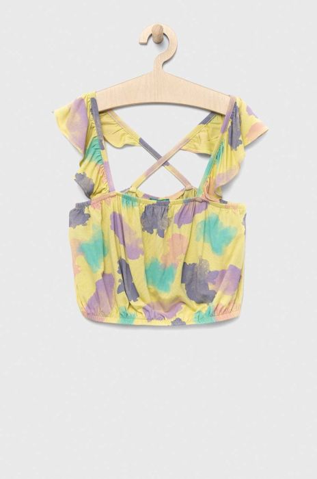 Дитяча блузка United Colors of Benetton колір зелений Дитяча блузка United Colors of Benetton колір зелений