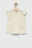 Дитяча блузка United Colors of Benetton колір бежевий візерунок