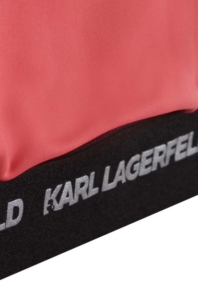 Дитяча блузка Karl Lagerfeld колір рожевий однотонна (3098330) фото 2