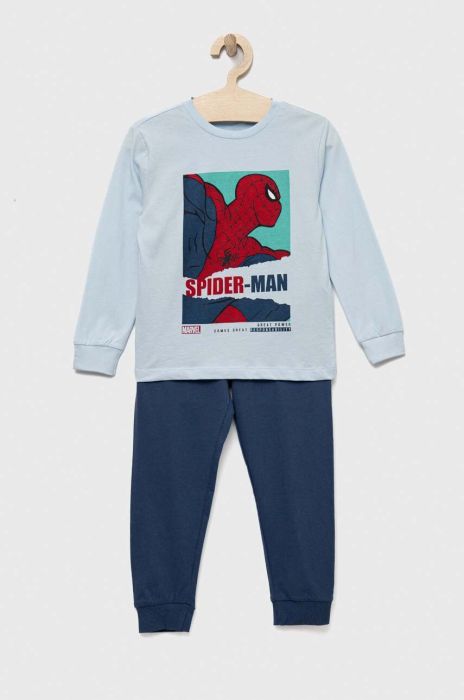 Дитяча бавовняна піжама OVS з принтом колір блакитний (3115278)