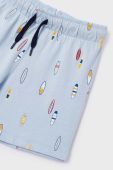 Дитяча бавовняна піжама Mayoral колір синій з принтом