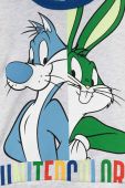 Дитяча бавовняна піжама United Colors of Benetton x Looney Tunes візерунок колір блакитний