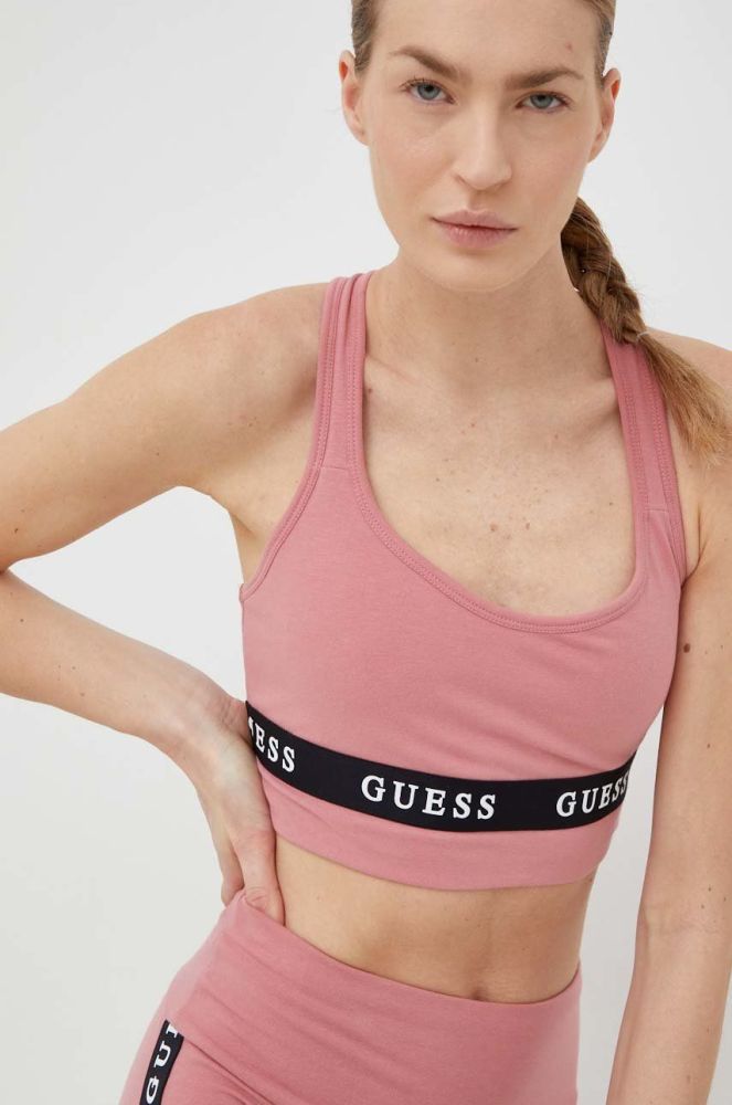 Спортивний бюстгальтер Guess колір рожевий (2933152)