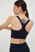 Спортивний бюстгальтер Tommy Hilfiger колір синій візерунок Спортивний бюстгальтер Tommy Hilfiger колір синій візерунок