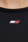 Спортивний бюстгальтер Tommy Hilfiger колір чорний однотонний (2887063)