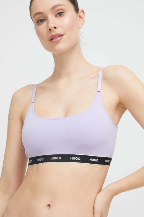 Бюстгальтер HUGO 2-pack колір фіолетовий візерунок