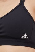 Бюстгальтер для йоги adidas Performance Yoga Essentials колір чорний однотонний
