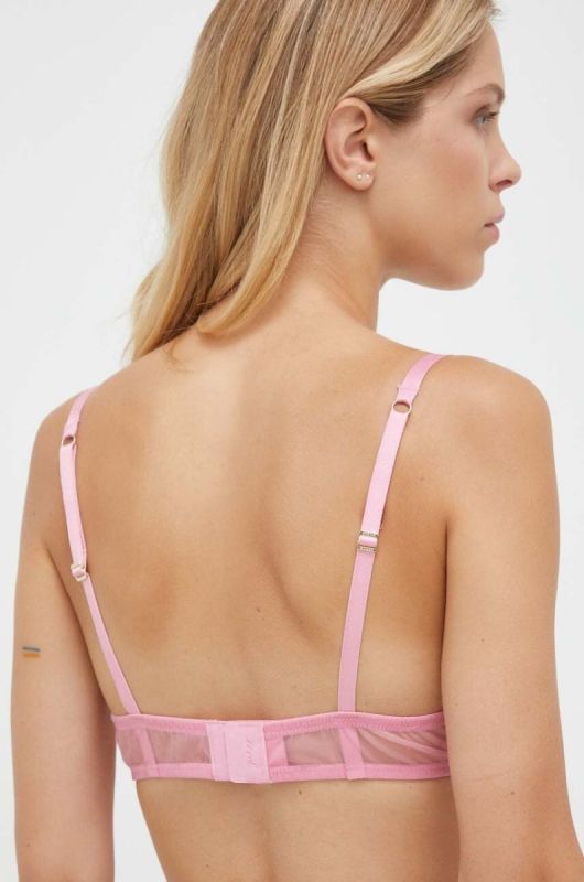 Бюстгальтер Guess колір рожевий сатин візерунок (3517784) фото 2