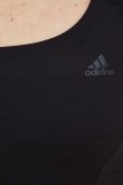 Спортивний бюстгальтер adidas Performance CoreFlow колір чорний однотонний